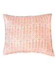 Throw Pillow Flower Row Tangerine