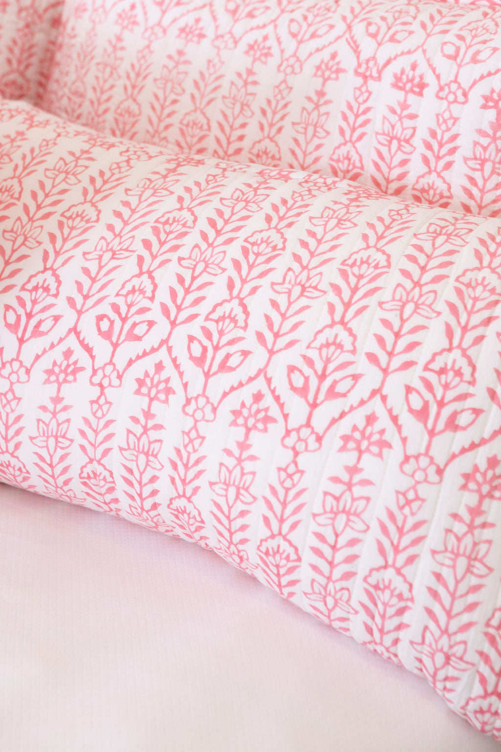 Flower Row Quilt Pink Lotus