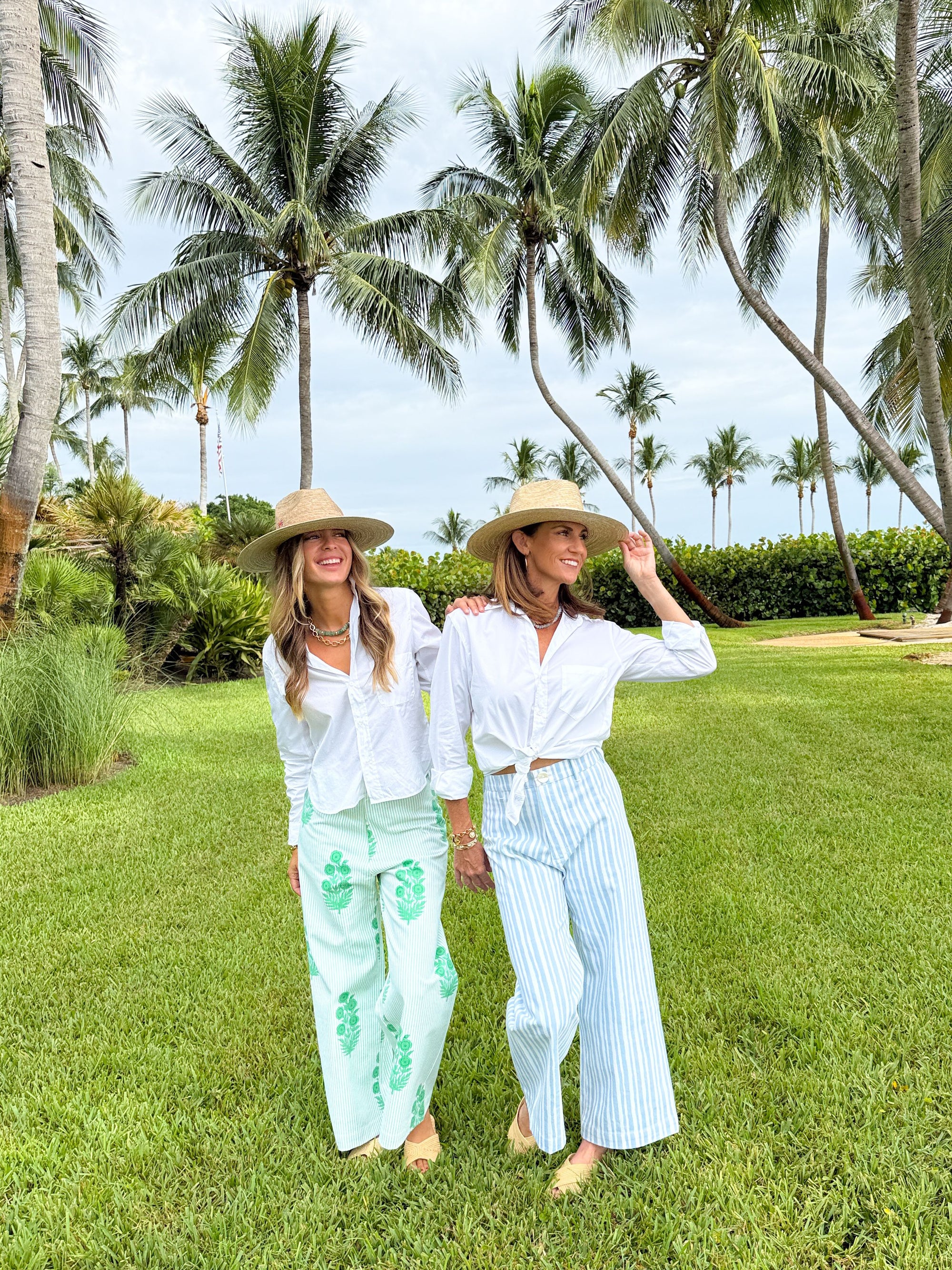Disco Pant Logo Stripe in Harbour