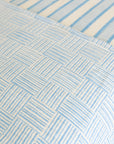 Tate Basket Weave Quilt in Matildas Blue